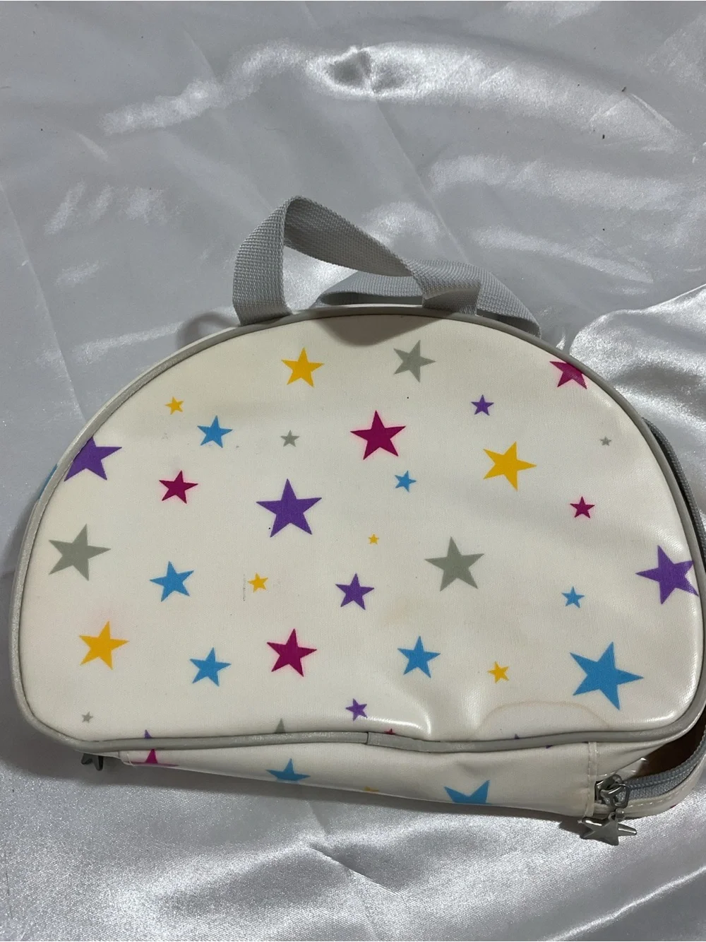 American Girl Star Print Cosmetic Bag in White